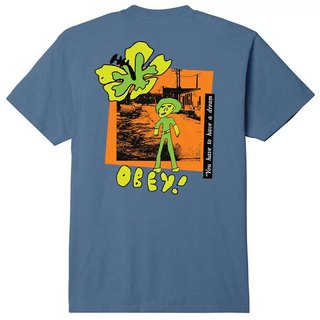 OBEY 163813739-BLU YOU HAVE TO HAVE A DREAM TEE 短T (水洗藍色)