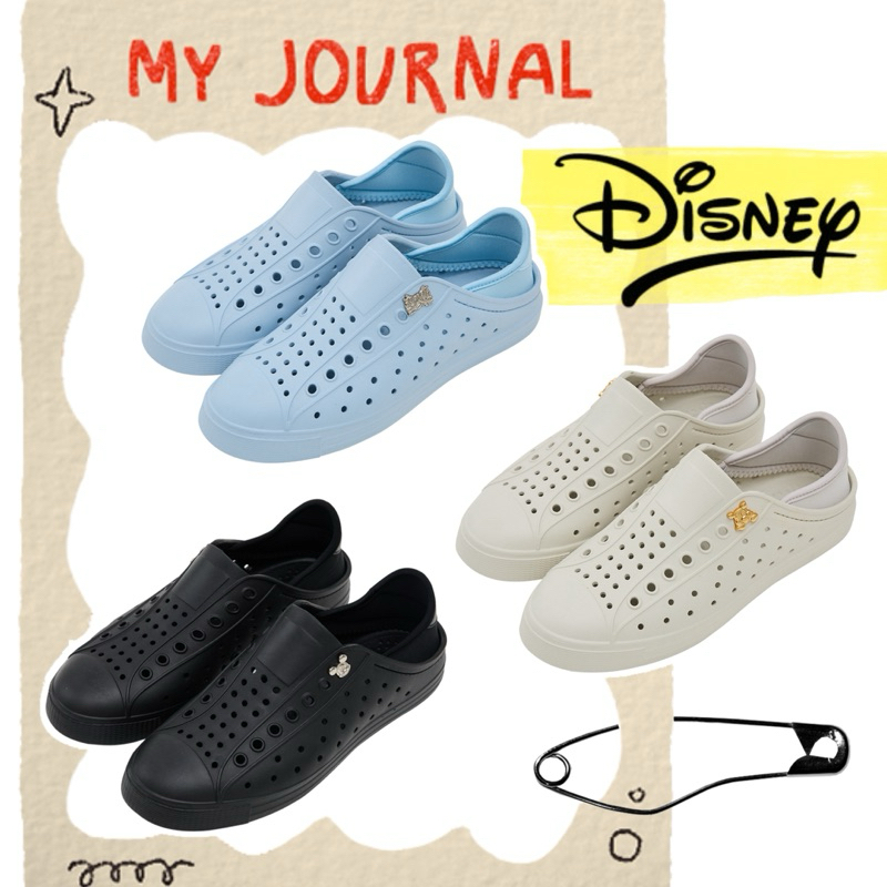 【Disney 迪士尼】立體造型飾釦輕量休閒洞洞鞋 踩腳布設計 洞洞鞋 米奇 維尼 奇奇蒂蒂