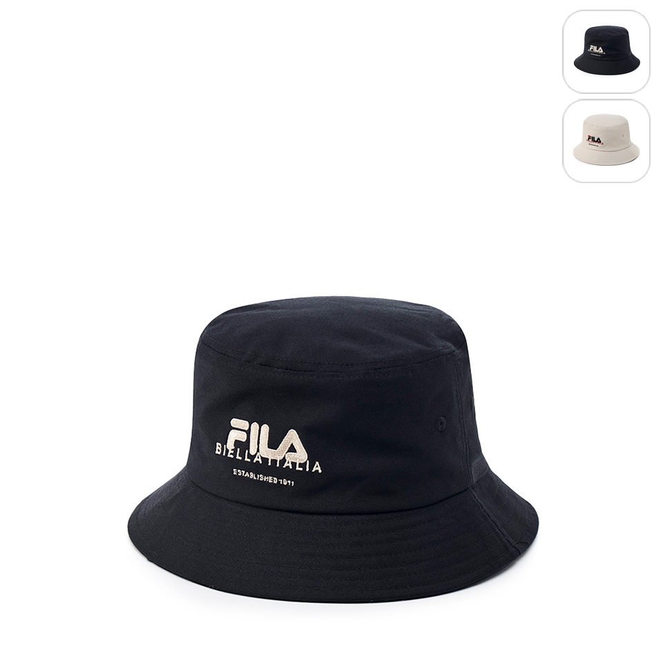 【FILA】時尚筒帽-黑色 HTX-5204-BK