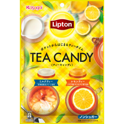 #悠西將# 日本 春日井 立頓  Lipton 檸檬茶糖 奶茶糖 雙層糖