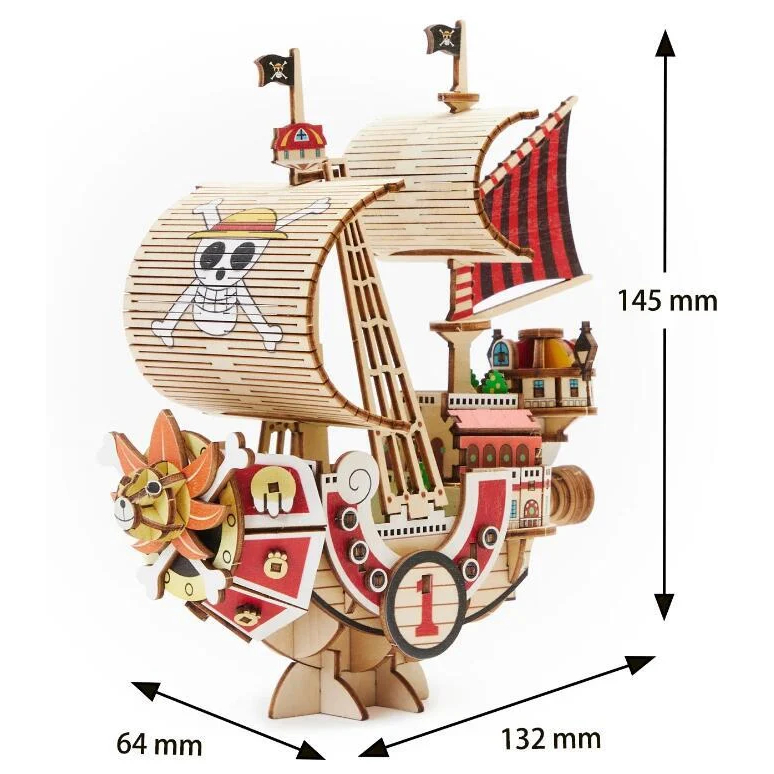 【星辰玩具】現貨 Wooden Art ki-gu-mi 海賊王 木製3D立體拼圖 千陽號