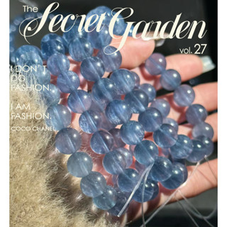 ⭕拉絲藍螢石⭕ 拉絲藍螢石水晶手串 高頻率強淨化 羽毛藍瑩石 藍兔毛螢石 純天然無最佳化 能量水晶 水晶手練 五行昭財水晶