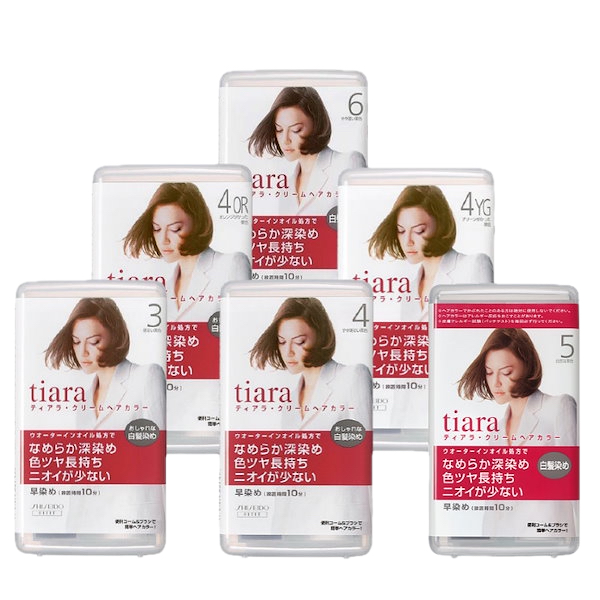 Oh! 歐麥蒂兒 慶開幕甜甜價❗️日本資生堂 Tiara 白髮專用染髮劑 3號/4號/5號/6號 染髮霜 白髮染