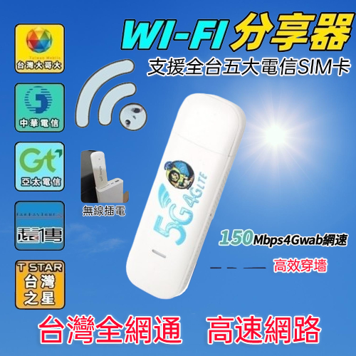 wifi分享器 sim卡 隨身wifi sim卡分享器 行動wifi分享器 4g 無線分享器 網卡分享器 fun