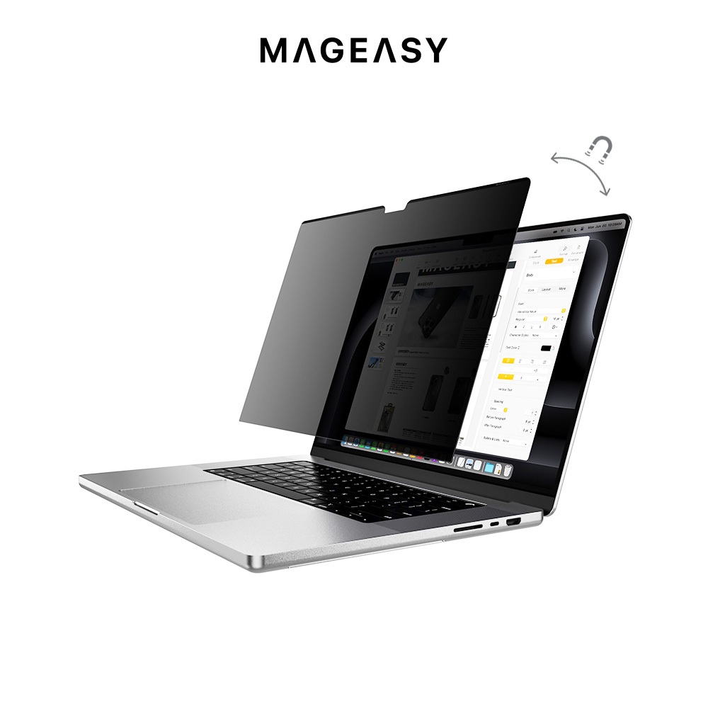 MAGEASY Guard MacBook 磁吸式防窺膜 Privacy 筆電防窺膜