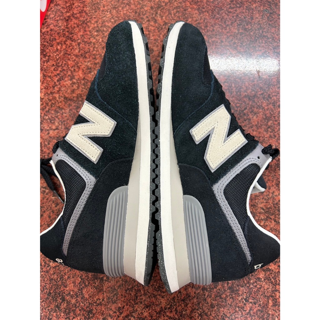 【零碼福利品出清】NEW BALANCE -US9 復古鞋 男女款 黑色-U574LL2-1