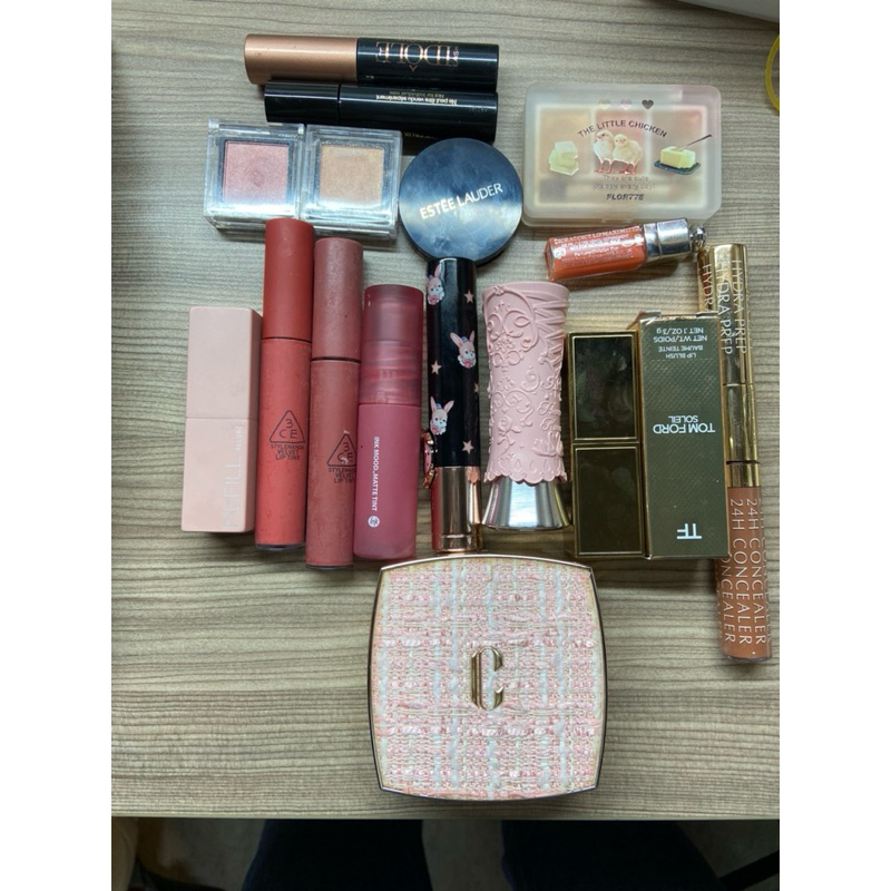二手彩妝 3ce/花知曉/dior/tomford/solone/peripera/clio/ysl 口紅/氣墊/護唇膏