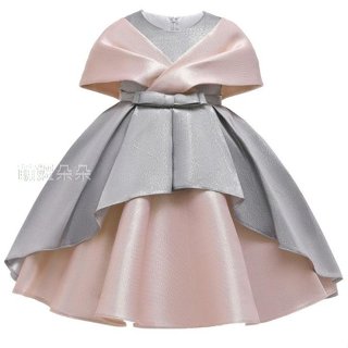 ♥萌妞朵朵♥ 兩穿拼接亮彩金絲布蓬蓬公主裙MT0161兒童畢業禮服/蓬蓬紗裙/實照/