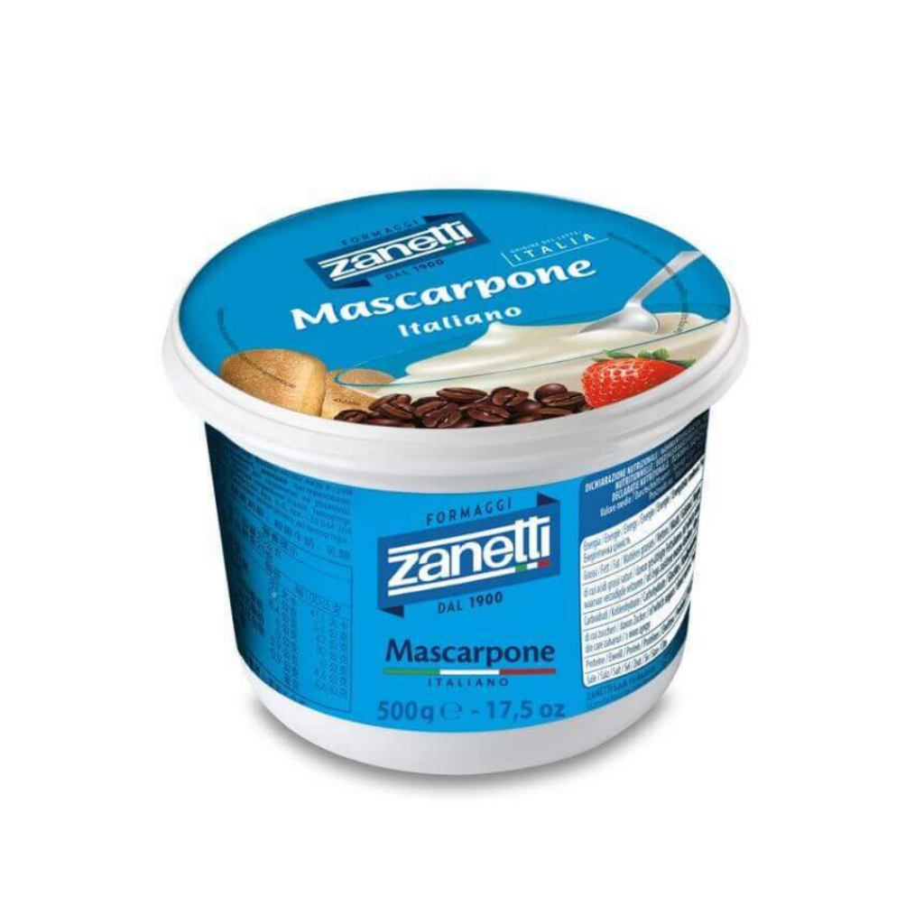 【起司小賣】義大利 冷藏 Zanetti 瑪斯卡邦起司 500G Mascarpone 馬斯卡彭 馬斯卡邦 提拉米蘇