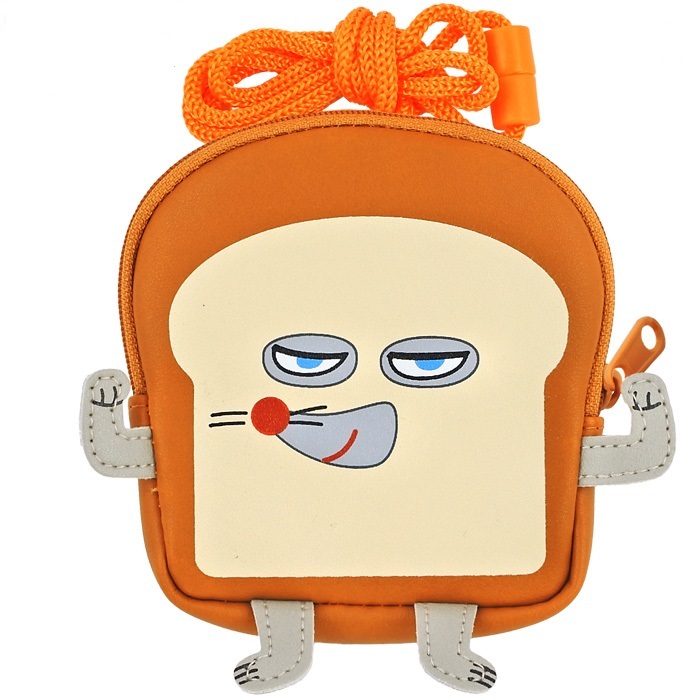 【愛日貨】現貨 日本 正版 麵包小偷 吐司小偷 兒童繪本 小型 斜背包 錢包 零錢包 隨身 悠遊卡夾 票夾 卡夾 禮物