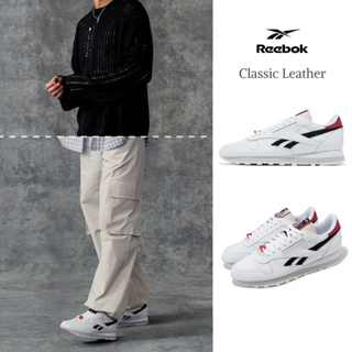 Reebok 休閒鞋 Classic Leather 男鞋 女鞋 白 黑 紅 復古 小白鞋【ACS】 100202344