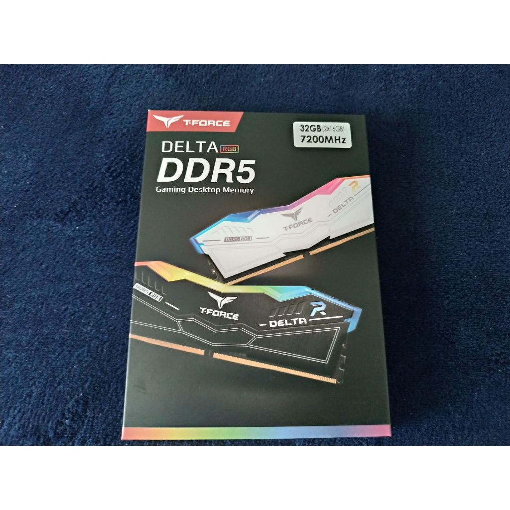 (全新) 十銓 T-Force Delta RGB DDR5-7200 32GB (CL34) RAM 記憶體 黑