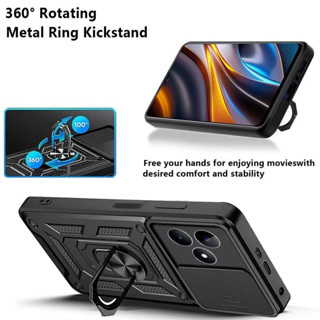 realme Note 50 防摔殼 RMX3834 指環扣鏡頭滑蓋手機殼 附吊飾孔 保護殼 鏡頭貼 防窺 保護貼