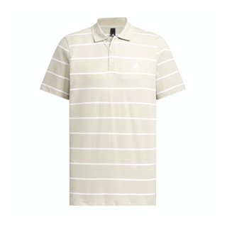 Adidas FI Stripe Polo 男條紋POLO衫 短袖上衣 經典 IT3920 灰黃