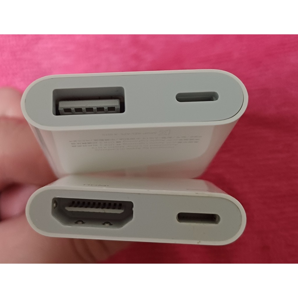 Apple---Lightnin to HDMI &amp;lighting to USB 3 相機轉接器