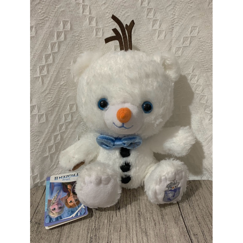 日本迪士尼商店 大學熊 UniBEARsity 冰雪奇緣 雪寶 OLAF 金蔥 雪人 SS 娃娃 玩偶