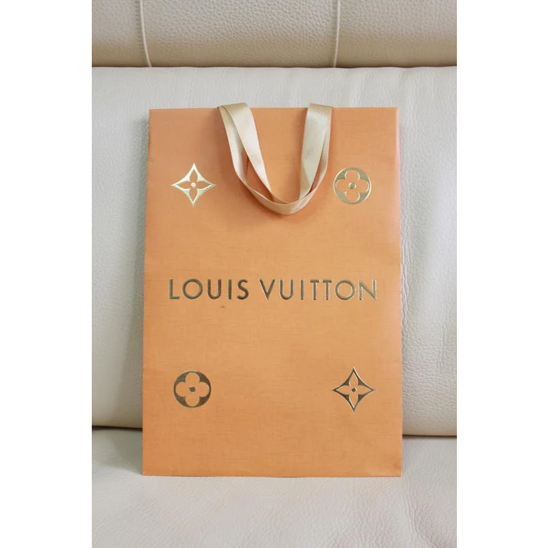 LV LOUIS VUITTON 原廠 皮夾 皮包 手提袋 紙提袋 包裝袋 結婚 六禮包裝 訂婚 收藏