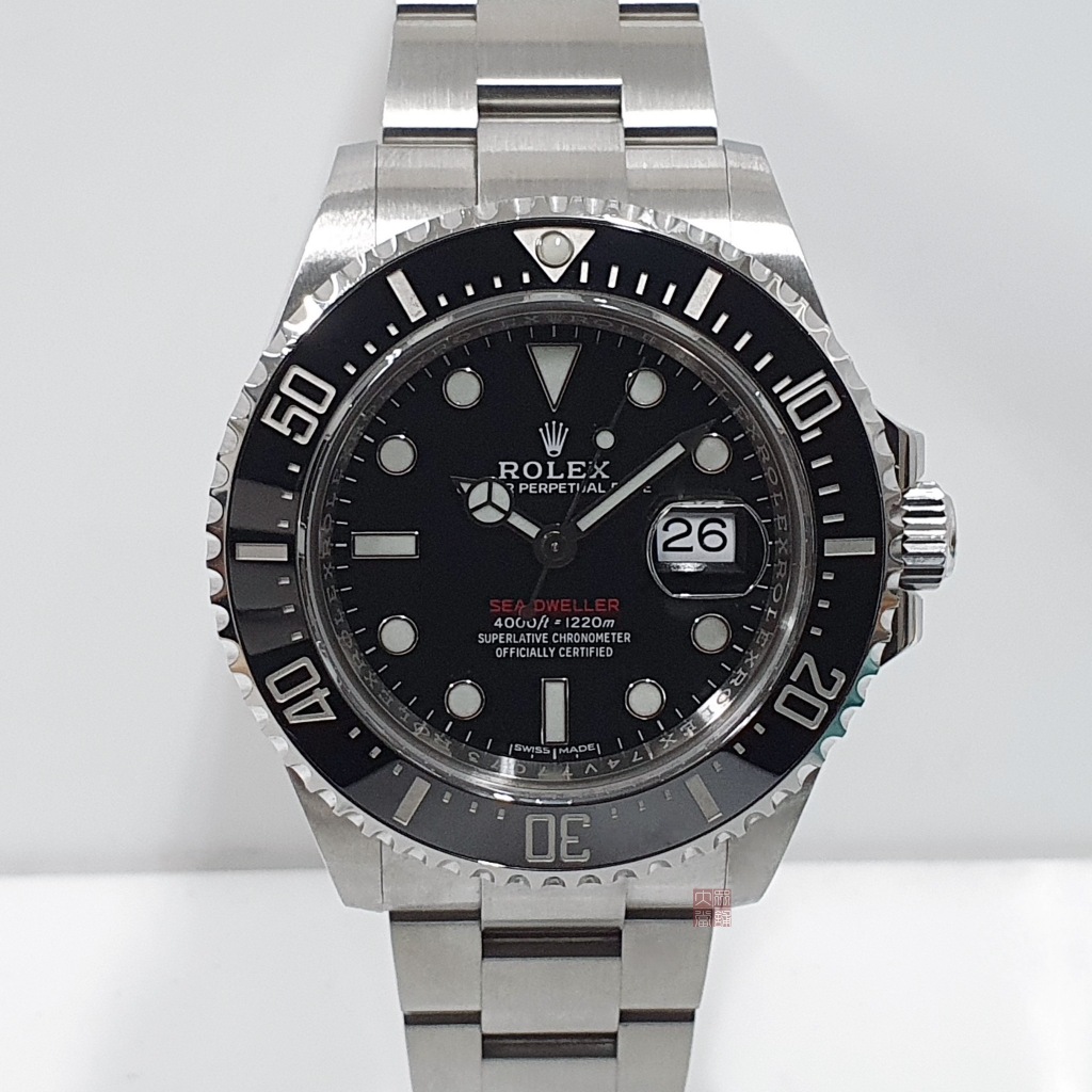 ROLEX 勞力士 126600 SEA-Dweller 2017/10卡 單紅海使 MK1 無皇冠版 大眾當舖A950