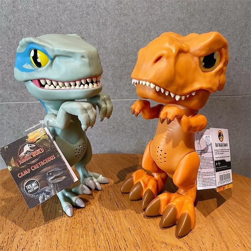 恐龍世界有聲恐龍模型玩具 恐龍玩具 小藍迅猛龍