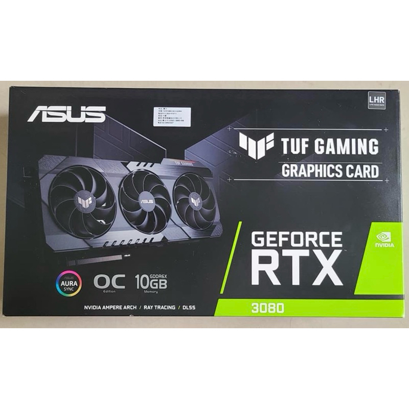 華碩 ASUS RTX 3080 TUF Gaming 10G 已註冊4年保固 RTX3080 非 3070ti