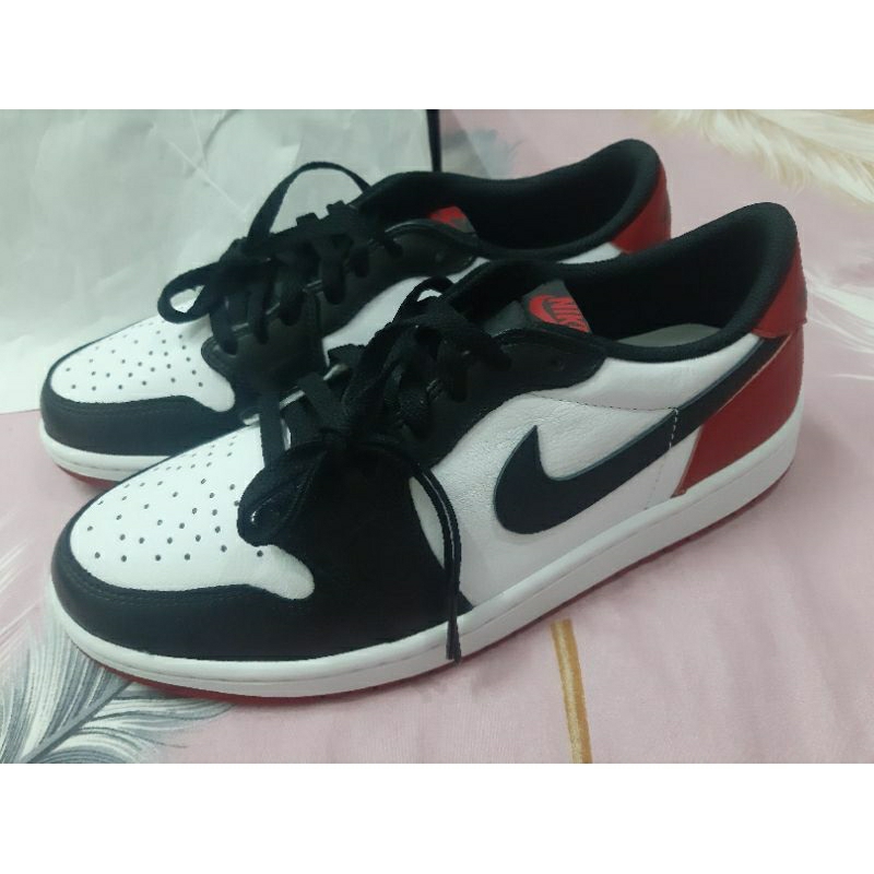 NIKE JORDAN 1 og low bred toe 黑頭 us10 Travis Scott