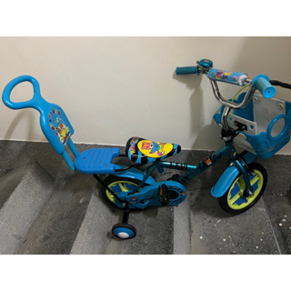【二手】【12吋 兒童腳踏車 童車 兒童自行車 藍色 巧虎 小老虎