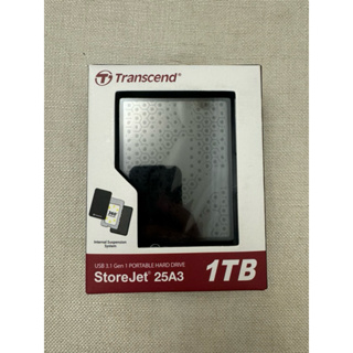 全新 Transcend 創見 1TB StoreJet 2.5吋USB3.1行動硬碟