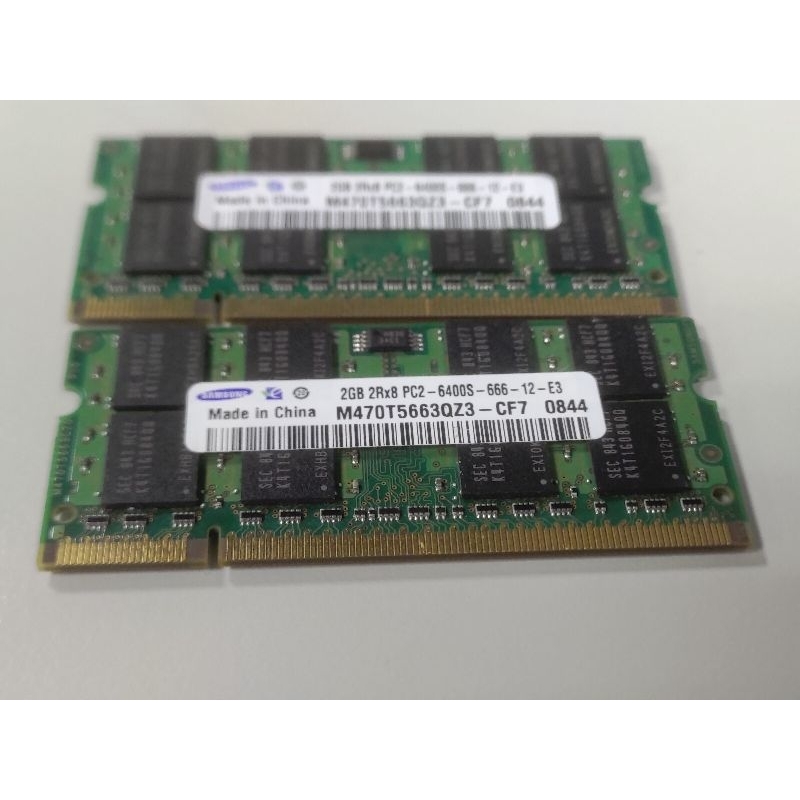 三星記憶體筆電用SAMSUNG2GB 2RX8 PC2-6400S-666-12-E3
Made in China