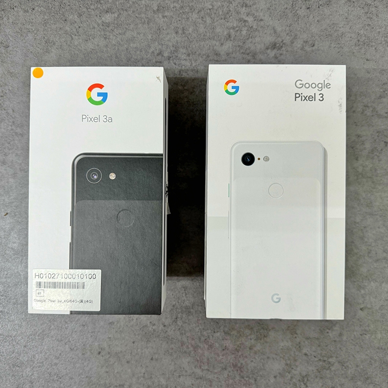 Google Pixel 3 &amp; 3a 手機外盒 內有充電器、充電線、轉接頭、說明書