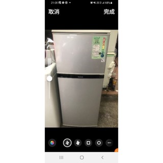一級能效～二手中古國際130公升雙門冰箱，型號NR-B138T，保固3個月，請詢問大戶藥師