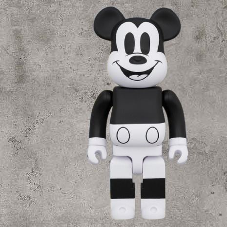 BE@RBRICK Mickey Mouse (B&amp;W 2020 Ver.) 400% &amp;  100% 米老鼠 黑白米奇