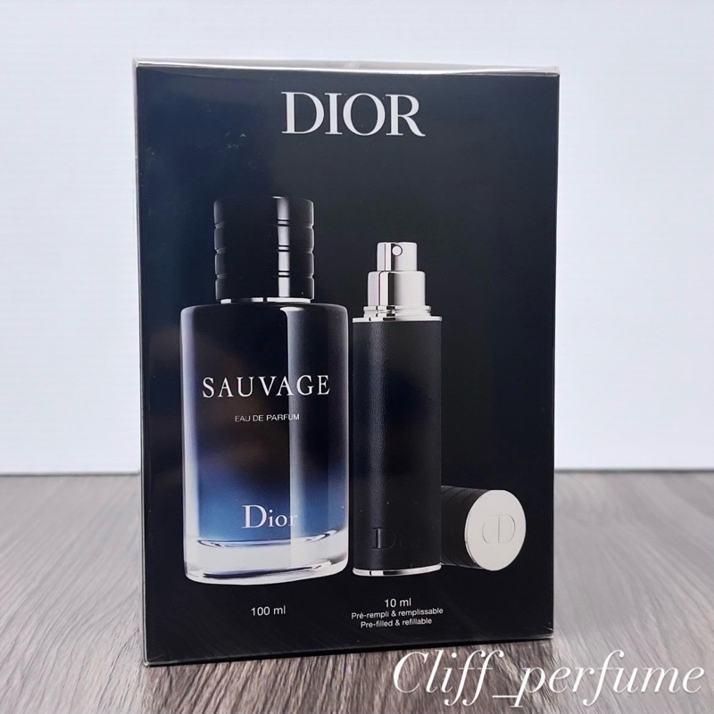 【克里夫香水店】Dior 曠野之心男性淡香精禮盒(淡香精100ml+隨身瓶10ml)