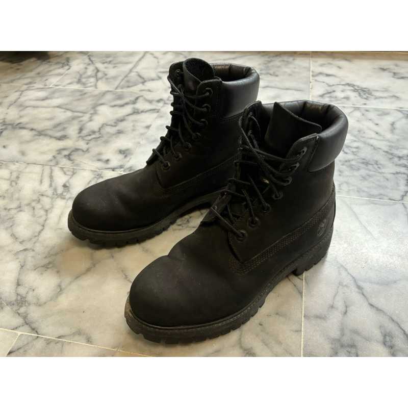 Timberland 黑色六吋靴 10073, 男靴 7W