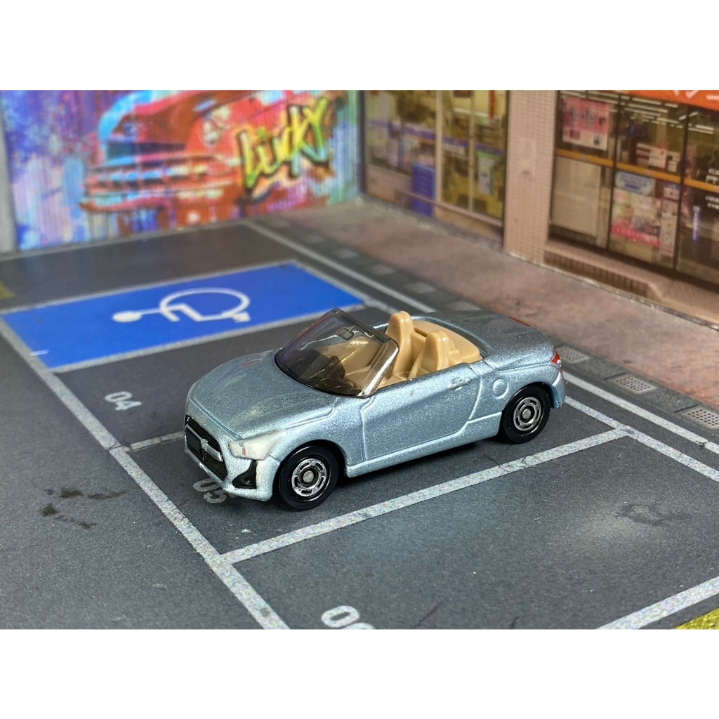 TOMICA-A17-無盒戰損-大發 COPEN 敞篷銀藍