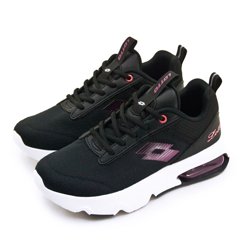 【LOTTO】緩震氣墊慢跑鞋 ARIA LITE系列 黑紫 9060 女