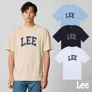Lee 大LOGO寬鬆短袖T恤 男 白色 黑色 天藍 卡其 LB402032