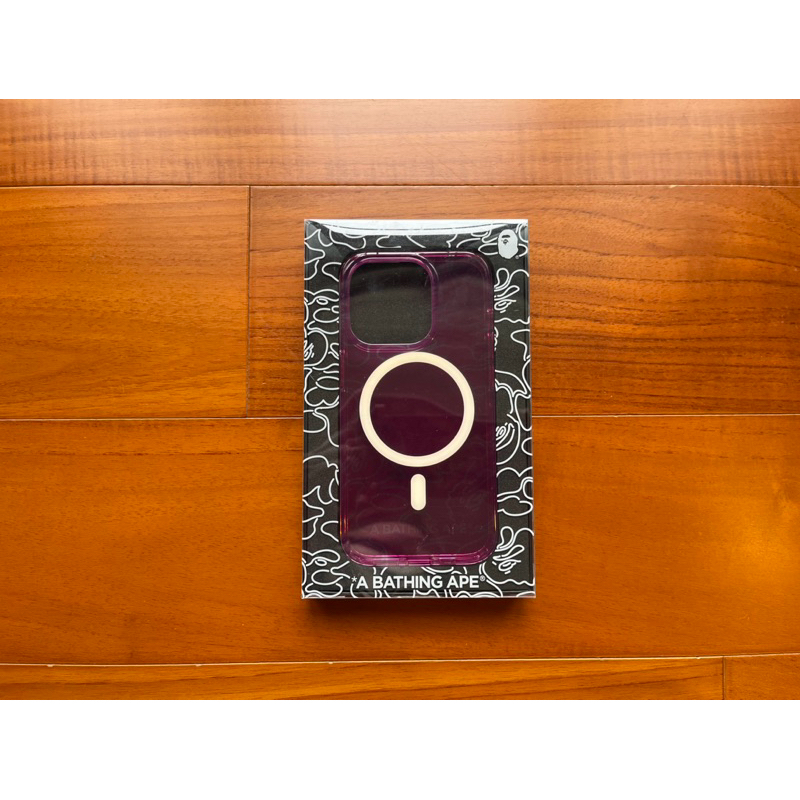 Bape Ape Qi Neon Pink Camo iPhone 15 Pro case 霓虹 粉紅 迷彩 手機殼