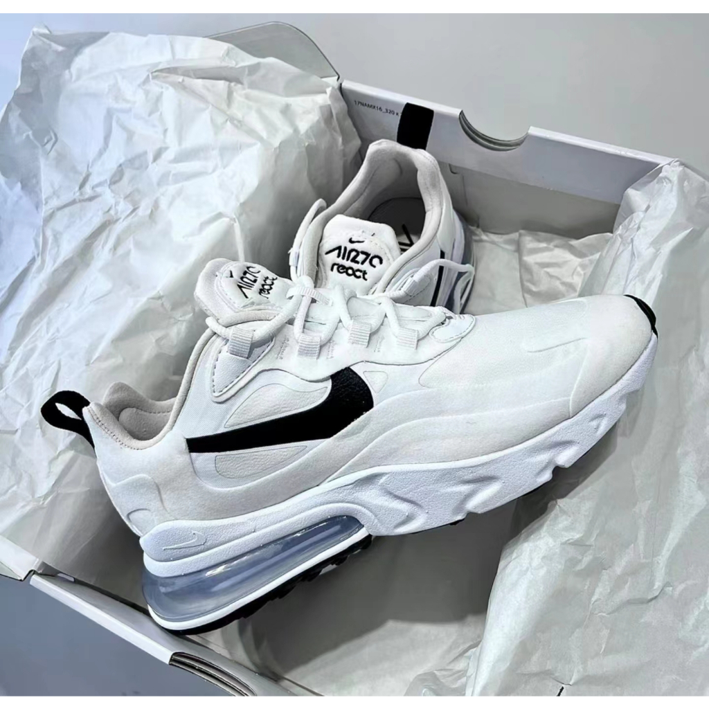 💜韓國代購💜SK&amp;Nike  Air Max 270 React  氣墊鞋  運動鞋  慢跑鞋  男女鞋  情侶鞋