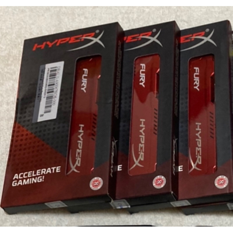 金士頓 Kingston HyperX Fury DDR3 1866 32GB=8GB kit 2 +16GB kit1