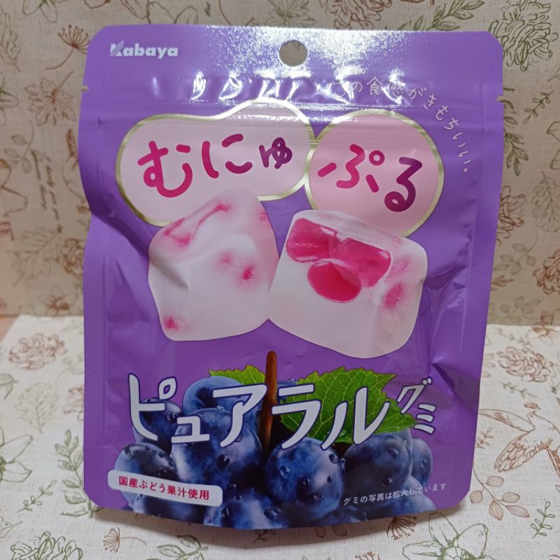 【️全新現貨】Kabaya 葡萄雙層軟糖 夾心軟糖 日本零食