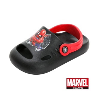 Marvel 漫威 蜘蛛人 童鞋 護趾涼鞋 黑紅/MNKT45050/K Shoes Plaza