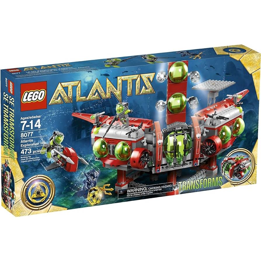 [玩樂高手附發票] 公司貨 樂高 LEGO 8077 亞特蘭蒂斯探索基地總部 絕版