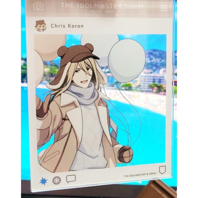 偶像大師SideM Winter Bears  古論クリス SNS風壓克力吊飾,色紙
