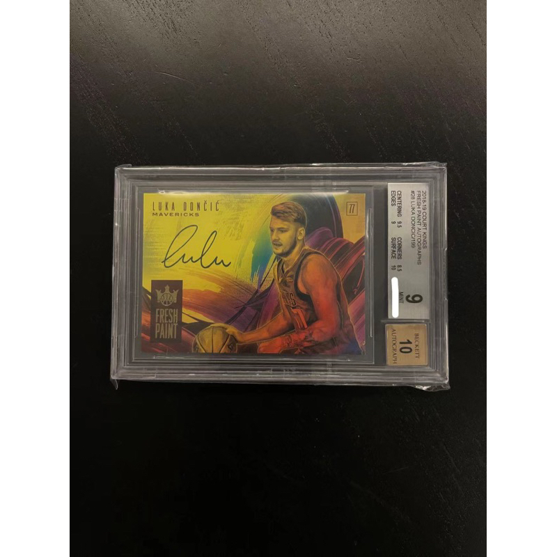 LUKA DONCIC BGS 9 18-19 COURT KINGS RC FRESH PAINT AUTO /199