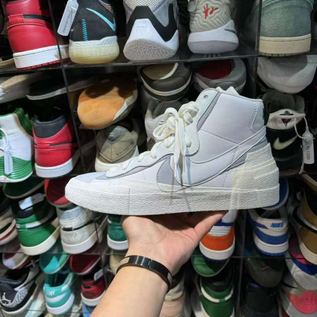 《全新寄賣》Sacai x Nike Blazer 灰白 US11 有原盒 全新