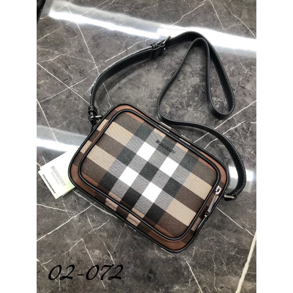 高雄凡賽斯歐洲精品 BURBERRY BBR BUR 經典款 棕色格紋 PADDY相機包 側背包