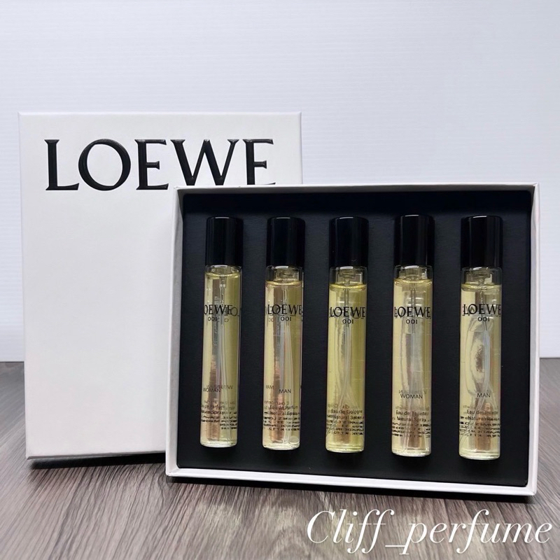 【克里夫香水店】Loewe 001 事後清晨香水禮盒15ml*5入組