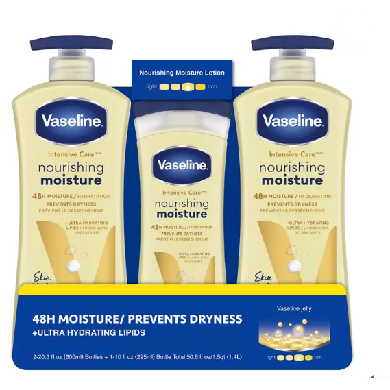 Vaseline 進口潤膚乳液組好市多代購3001375