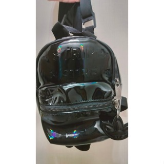 [二手]adidas愛迪達BACKPACK MINI PU 黑色鐳射迷你後背包鞋背包(GD1659)