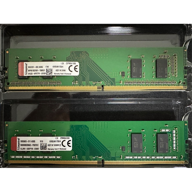 金士頓 2400時脈 記憶體 DDR4 4G